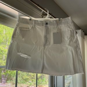 NWT White Denim Francesca’s Skirt